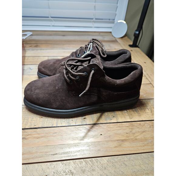 Hush Puppies Glen Derby Zero G Brown Suede Size 11 Extra Wide main image 4